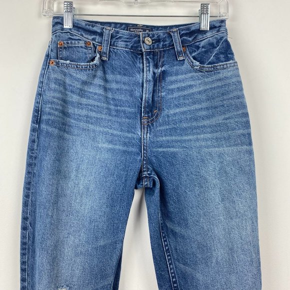 ABERCROMBIE A&F Annie Girlfriend Distressed Jeans 00 24 - Picture 2 of 12